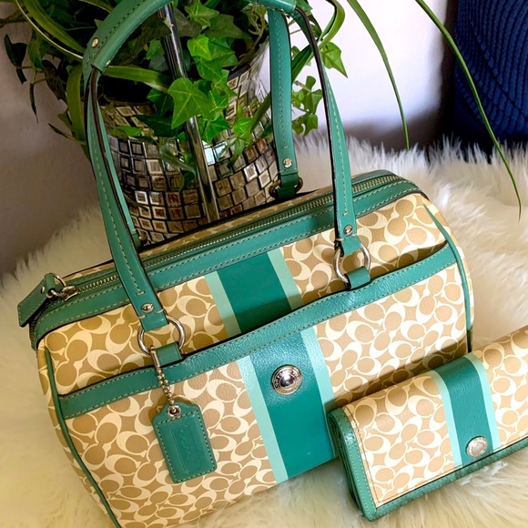 Coach Set Vintage Satchel Bag & Wallet 2pc - Picture 2 of 13